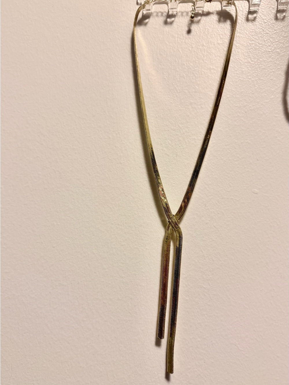 Gold Y-Style Drop Necklace - Women Jewelry